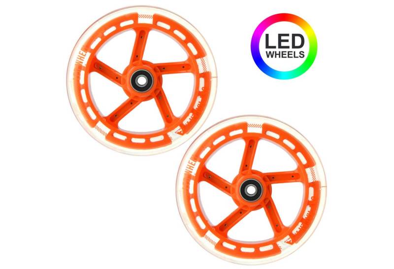 Apollo Cityroller Ersatzräderset Pro Wheels für City Scooter 145 mm - Wheel Set, LED Wheels von Apollo