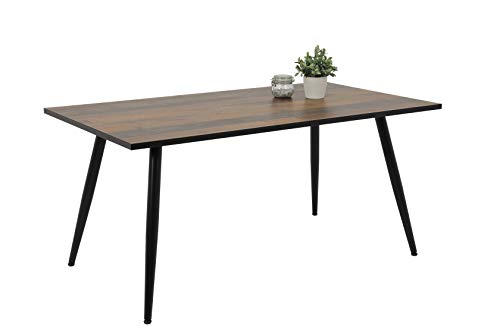 Hela Tische, Esstisch Küchentisch Oksana, Holzwerkstoff melaminbeschichtet, Oldwood, V-Fußgestell Metall Schwarz, 160x90cm von Hela Tische