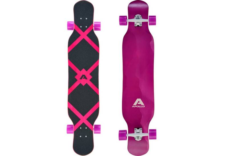 Apollo Longboard Dancer Longboard 46 Zoll inkl. T-Tool, Aus hochwertigem Holz mit Bambus, perfekt zum Dancen oder Cruisen von Apollo