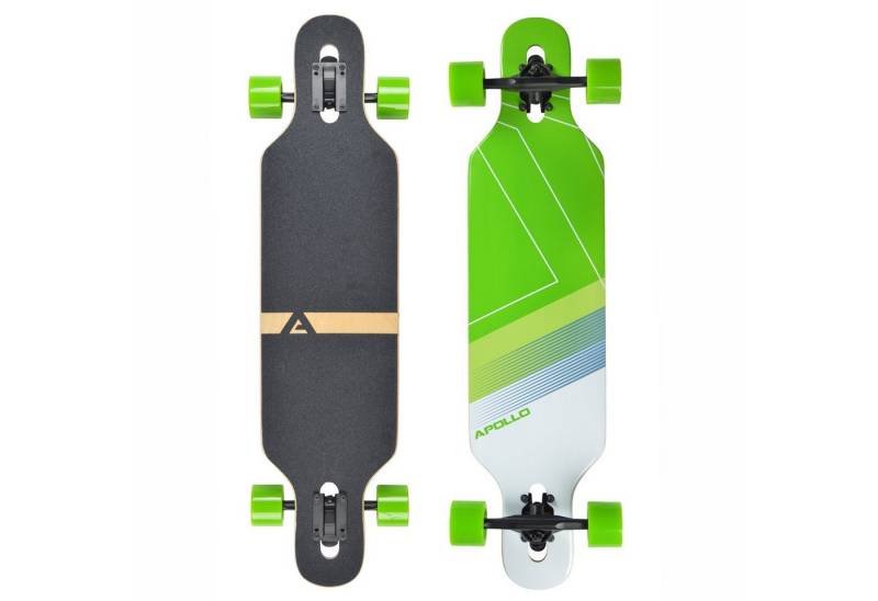 Apollo Longboard Twin Tip DT Longboard 36", gefertigt aus 8 Holzlagen in angesagtem TwinTip-Shape von Apollo