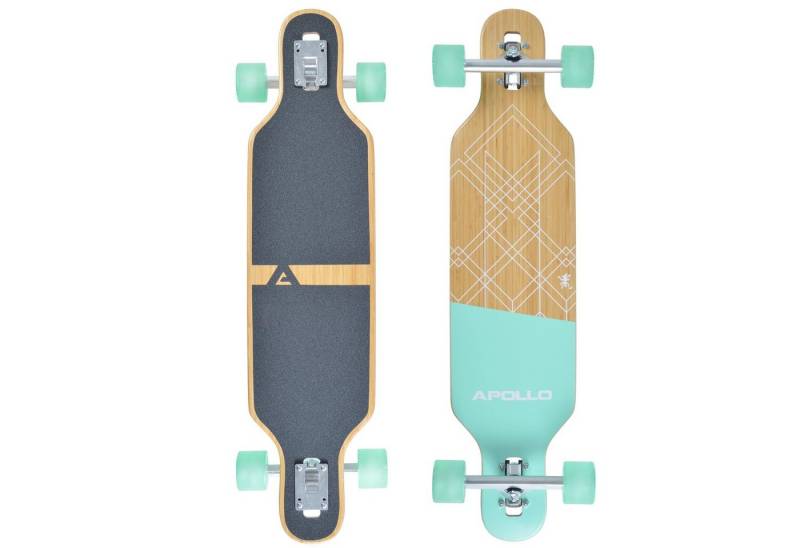 Apollo Longboard Twin Tip DT Longboard 36", gefertigt aus 8 Holzlagen in angesagtem TwinTip-Shape von Apollo