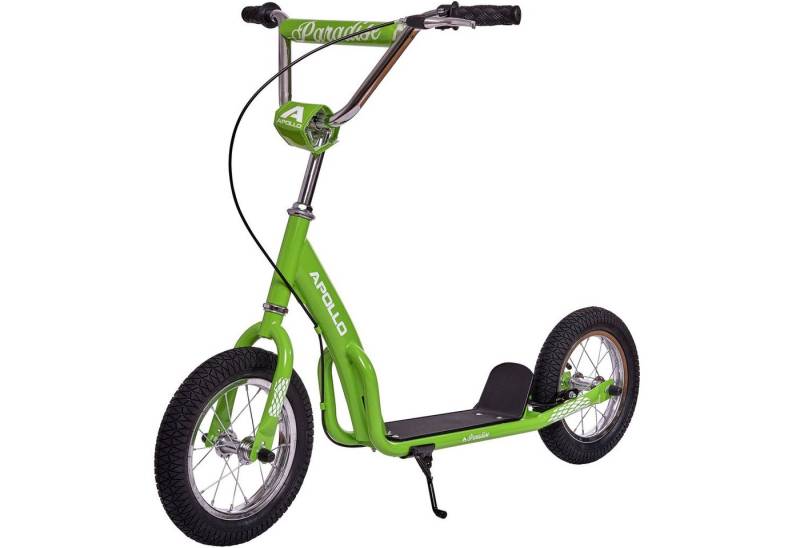 Apollo Scooter Retro Scooter Paradise City Roller mit 12,5 Zoll Luftreifen, Tretroller für Kinder und Jugendliche mit extra breiter Trittfläche von Apollo
