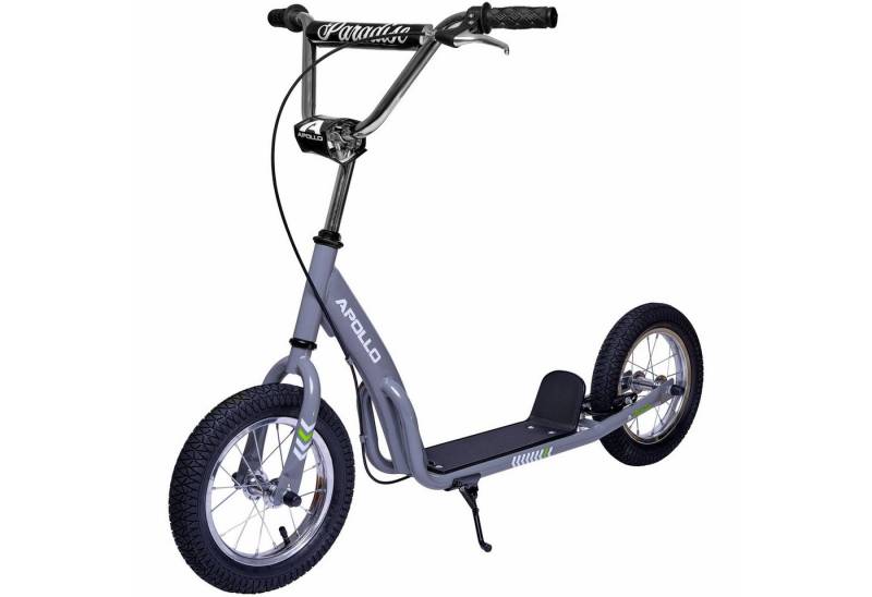 Apollo Scooter Retro Scooter Paradise City Roller mit 12,5 Zoll Luftreifen, Tretroller für Kinder und Jugendliche mit extra breiter Trittfläche von Apollo