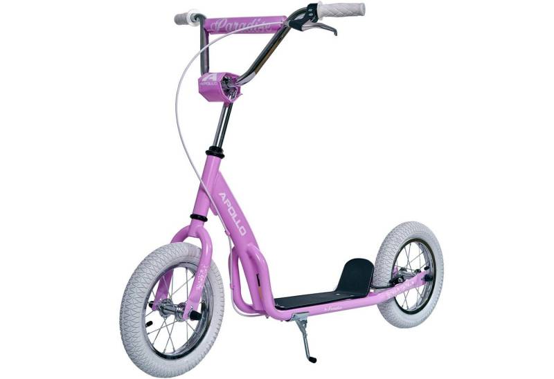 Apollo Scooter Retro Scooter Paradise City Roller mit 12,5 Zoll Luftreifen, Tretroller für Kinder und Jugendliche mit extra breiter Trittfläche Apollo Scooter Retro Scooter Paradise City Roller mit 12,5 Zoll Luftreifen, Tretroller für Kinder und Jugendliche mit extra breiter Trittfläche von Apollo
