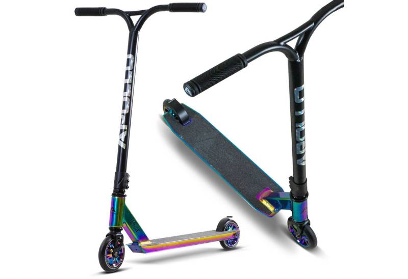 Apollo Stuntscooter Hawk - Scooter für Erwachsene, Jugendliche und Kinder ab 6 Jahren, extra breite Trittfläche & stabiler Lenker von Apollo