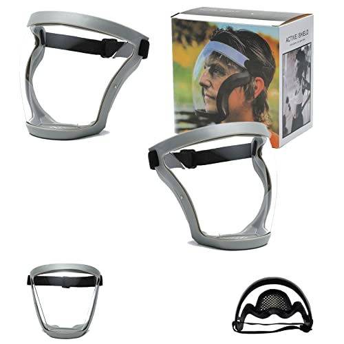 Anti-Fog Protective Full Face_Shield, Reusable Super Face Protective Cover, HD Durable Adjustable Face Visor von Apomkjoe