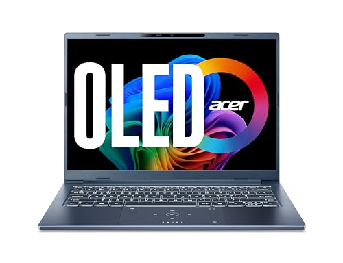 Acer Swift Go 14 AI OLED (SFG14-75-72AL) AI Laptop, Copilot+ PC, 47 Tops, 14" WUXGA OLED Display, Intel Core Ultra 7 256V, 16 GB RAM, 512 GB SSD, Intel Arc Grafik 140V, Windows 11, QWERTZ Tastatur von Aposous