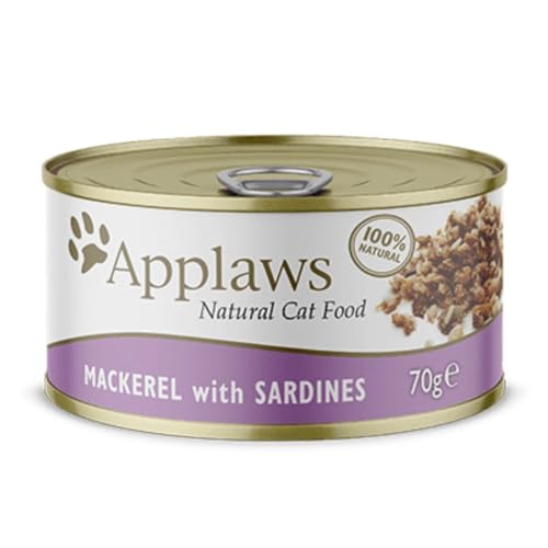 Applaws Cat Lata 70g Caballa y Sardina (24uds) von Applaws