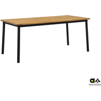 Apple Bee Elle Dining Tisch Aluminium/Teak 180x90 cm von Apple Bee