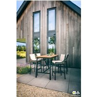 Apple Bee Milou Bartisch Aluminium/Teak von Apple Bee