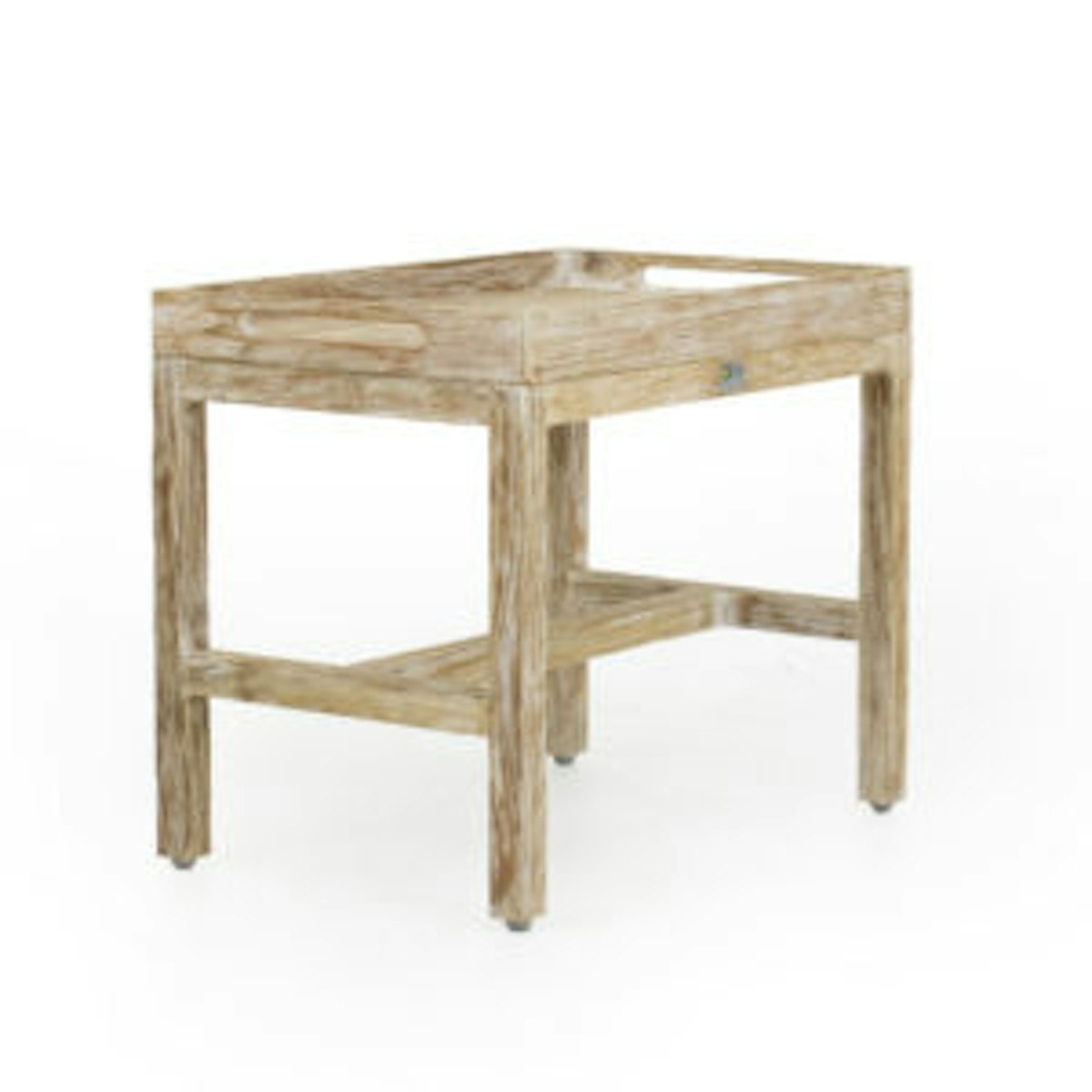 Apple Bee Beistelltisch OLIVE, Teak White Wash von Apple Bee