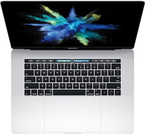 2018 Apple MacBook Pro mit 2.2GHz Intel Core i7 (15-Zoll, 16GB RAM, 1TB SSD Kapazität) (QWERTY English) Silber (Generalüberholt) von Apple