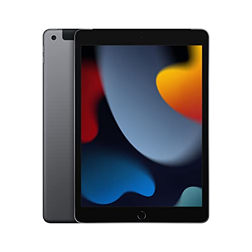 2021 Apple iPad (10,2-zoll, Wi-Fi + Zellular, 64GB) Space Grau (Generalüberholt) von Apple