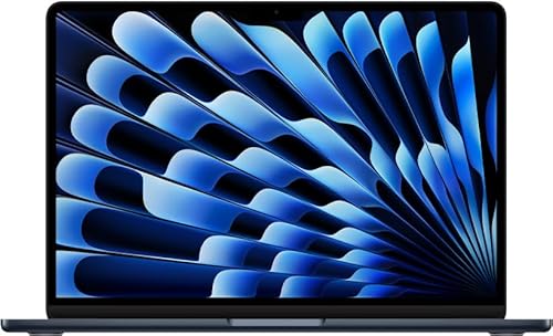2022 Apple MacBook Air mit Apple M2 Chip mit 10-core GPU (13-zoll, 16GB RAM, 1TB SSD) (QWERTY English) Mitternacht (Generalüberholt) von Apple