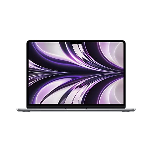 Apple 2022 MacBook Air Laptop mit M2 Chip: 13,6" Liquid Retina Display, 8GB RAM, 256 GB SSD Speicher, beleuchtete Tastatur, 1080p FaceTime HD Kamera. Kompatibel mit iPhone/iPad; Space Grau von Apple