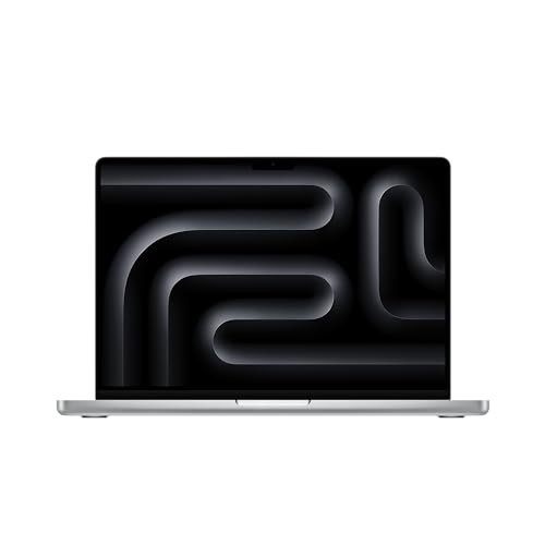 Apple 2023 MacBook Pro Laptop M3 Chip mit 8‑Core CPU, 10‑Core GPU: 14,2" Liquid Retina XDR Display, 8 GB gemeinsamer Arbeitsspeicher, 512 GB SSD Speicher. Funktioniert mit iPhone/iPad, Silber von Apple