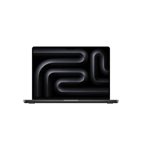 Apple 2024 MacBook Pro Laptop mit M4 Max Chip mit 14-Core CPU und 32-Core GPU: 14,2" Liquid Retina XDR Display, 36 GB gemeinsamer Arbeitsspeicher, 1 TB SSD Speicher; Space Schwarz von Apple