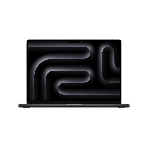 Apple 2024 MacBook Pro Laptop mit M4 Max Chip mit 16-Core CPU und 40-Core GPU: 16,2" Liquid Retina XDR Display, 48 GB gemeinsamer Arbeitsspeicher, 1 TB SSD Speicher; Space Schwarz von Apple