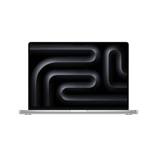 Apple 2024 MacBook Pro Laptop mit M4 Pro Chip mit 14-Core CPU und 20-Core GPU: 16,2" Liquid Retina XDR Display, 24 GB gemeinsamer Arbeitsspeicher, 512 GB SSD Speicher; Silber von Apple