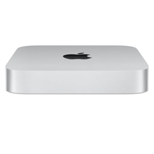 2023 Apple Mac Mini mit Apple M2 Chip mit 8-Core CPU und 10-Core GPU (8GB RAM, 256GB SSD Kapazität) Silber (Generalüberholt) von Apple