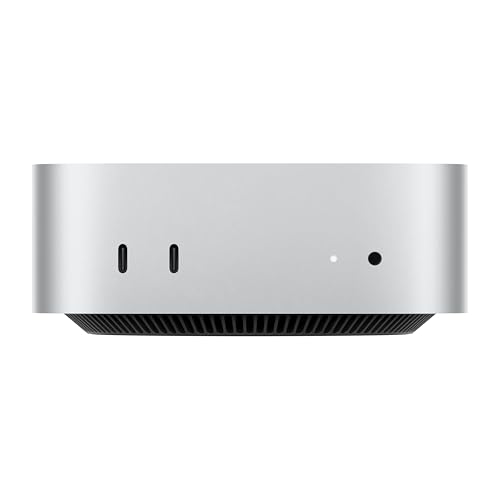 Apple Mac mini Desktop-Computer mit M4 Pro Chip mit 12 Core CPU und 16 Core GPU: 24 GB gemeinsamer Arbeitsspeicher, 512 GB SSD Speicher, Gigabit Ethernet. Funktioniert mit iPhone/iPad von Apple