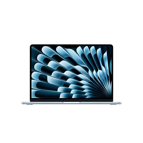 Apple MacBook Air (13", Apple M4 Chip mit 10‑Core CPU und 10‑Core GPU, 24GB Gemeinsamer Arbeitsspeicher, 512 GB) - Himmelblau von Apple