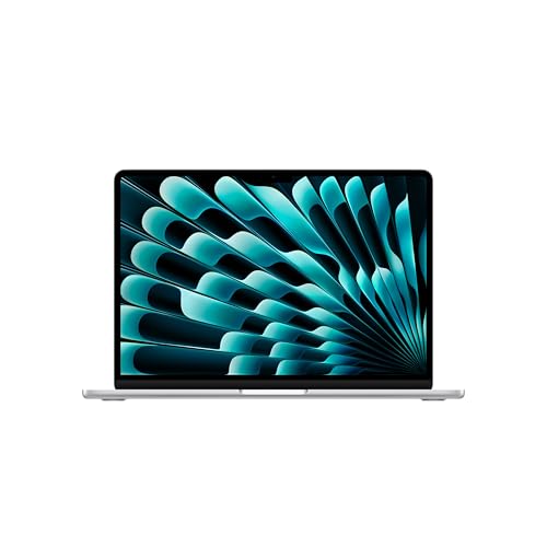 Apple MacBook Air (13", Apple M4 Chip mit 10‑Core CPU und 10‑Core GPU, 24GB Gemeinsamer Arbeitsspeicher, 512 GB) - Silber von Apple