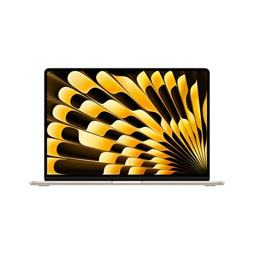 Apple MacBook Air (15", Apple M4 Chip mit 10‑Core CPU und 10‑Core GPU, 24GB Gemeinsamer Arbeitsspeicher, 512 GB) - Polarstern von Apple