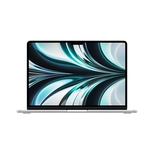 Apple MacBook Air Laptop mit M2 Chip: 13,6" Liquid Retina Display, 16 GB RAM, 256 GB SSD Speicher, beleuchtete Tastatur, 1080p FaceTime HD Kamera. Kompatibel mit iPhone/iPad; Silber von Apple