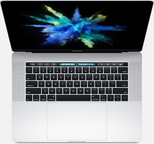 Apple MacBook Pro 15.4" mit Touch Bar (i7-7700hq 2.8ghz 16gb 256gb SSD) QWERTY U.S Tastatur MPTR2LL/A Mitte 2017 Silber - (Generalüberholt) von Apple