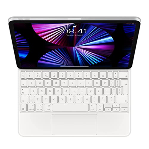 Apple Magic Keyboard (für das 11" iPad Pro - 3. Generation und das iPad Air - 4. Generation) - Englisch, GB - Weiß (Generalüberholt) von Apple