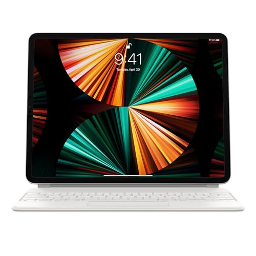 Apple Magic Keyboard (für iPad Pro 12.9-zoll 3 - 6. Gen, iPad Air 13-zoll M2) (QWERTY US) Weiß (Generalüberholt) von Apple