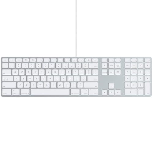 Apple Magic Keyboard mit Numeric Keypad (QWERTY Englisch) Silber (Generalüberholt) von Apple