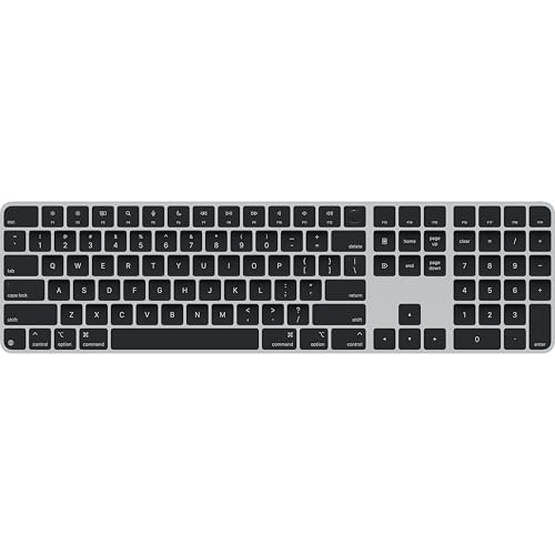 Apple Magic Keyboard mit Touch ID und Ziffernblock für Mac Modelle mit Apple Chip – Englisch (USA) – Schwarze Tasten ​​​​​​​ von Apple