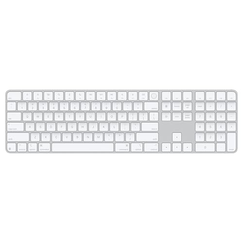 Apple Magic Keyboard mit Touch ID und Ziffernblock für Mac Modelle mit Apple Chip – Englisch (USA) – Weiße Tasten ​​​​​​​ von Apple