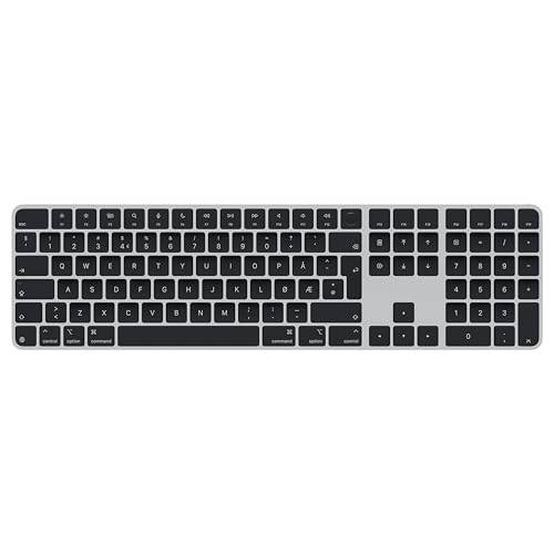 Apple Magic Keyboard mit Touch ID und Ziffernblock für Mac Modelle mit Apple Chip – Norwegisch – Schwarze Tasten ​​​​​​​ von Apple
