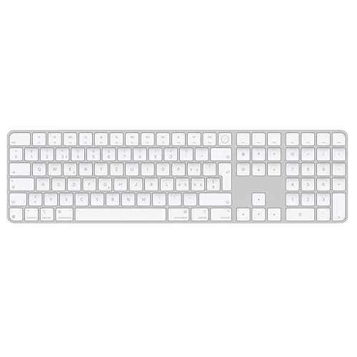 Apple Magic Keyboard mit Touch ID und Ziffernblock für Mac Modelle mit Apple Chip – Schweiz – Weiße Tasten ​​​​​​​ von Apple
