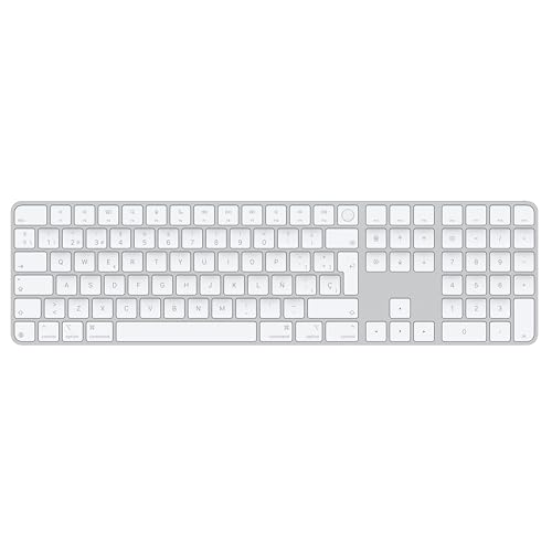 Apple Magic Keyboard mit Touch ID und Ziffernblock für Mac Modelle mit Apple Chip – Spanisch – Weiße Tasten ​​​​​​​ von Apple