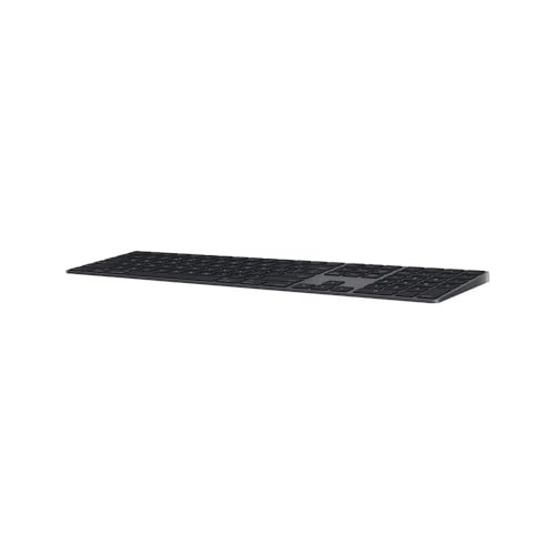 Apple Magic Keyboard mit Numeric Keypad (A1843) (QWERTY Englisch) Space Grau mit Schwarz Keys (Generalüberholt) von Apple