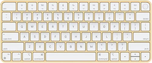 Apple Magic Keyboard with Touch ID (AZERTY French) Yellow (Renewed) von Apple