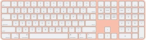 Apple Magic Keyboard with Touch ID and Numeric Keypad (AZERTY French) Orange (Renewed) von Apple
