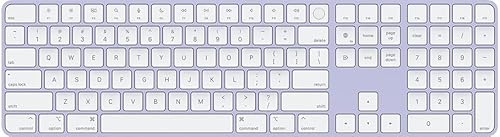 Apple Magic Keyboard mit Touch ID und Numeric Keypad (QWERTY Spanisch) Lila (Generalüberholt) von Apple