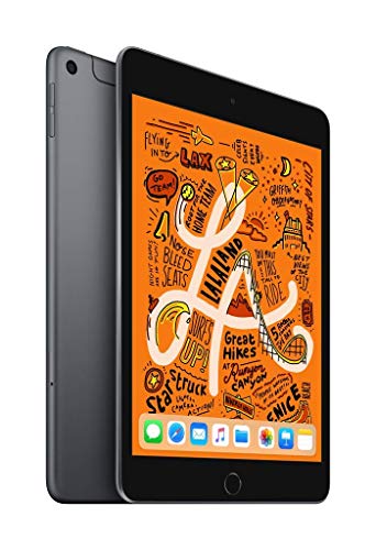 2019 Apple iPad Mini (7.9-zoll, Wi-Fi + Cellular, 256GB) Space Grau (Generalüberholt) von Apple