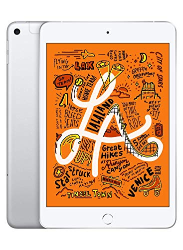 2019 Apple iPad Mini (7.9-zoll, Wi-Fi + Cellular, 64GB) Silber (Generalüberholt) von Apple
