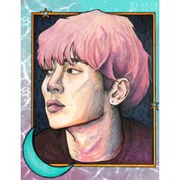 Shinee Jonghyun Kunstdruck Copic Pen Kunstwerk Fanart Kpop von AppleJuiceTeaParty