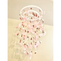 Boho // Feder-Ananas Mobile Mobile Kronleuchter Papier-Leuchter von AppleLovesCoCo