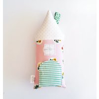 Handgemachte Zahnfee Kissen Stofftier, Haus Geformt, Handgenähtes Stofftier von AppleWhite