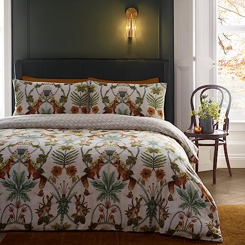 Appletree Heritage Foxdale Bettwäsche-Set, 100% Baumwolle, Super-King-Size-Bett, naturfarben von Appletree