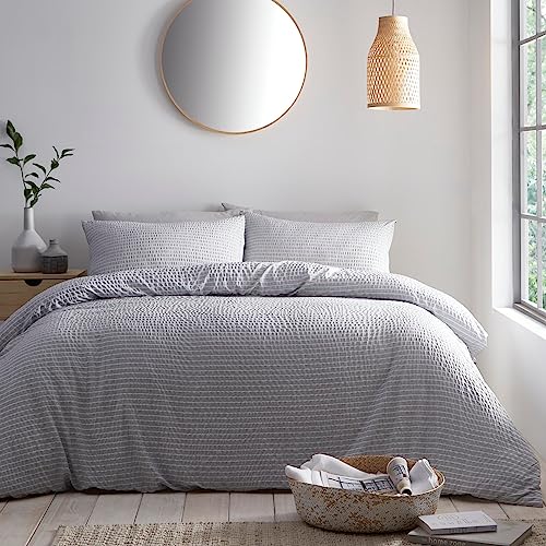 Appletree Loft – Altro – strukturiertes Bettbezug-Set – Einzelbettgröße in Grau Appletree Loft – Altro – strukturiertes Bettbezug-Set – Einzelbettgröße in Grau von Appletree