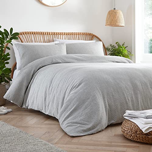 Appletree Loft – Neapel – Bettwäsche-Set für Doppelbett, 100% Baumwolle, Grau von Appletree